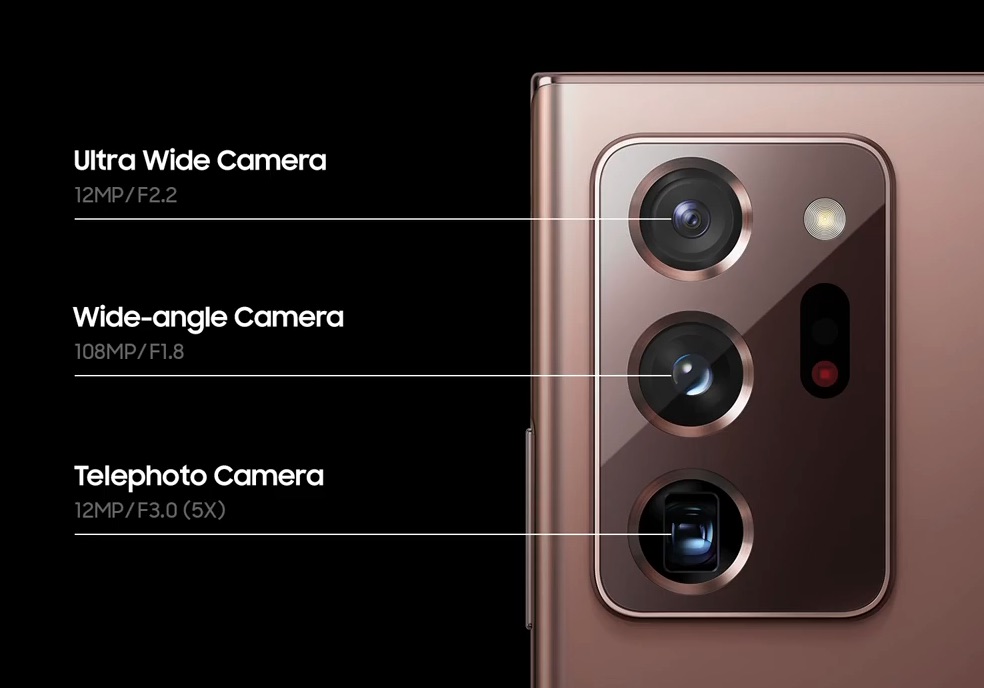 Samsung Galaxy Note 20 Ultra camera specs
